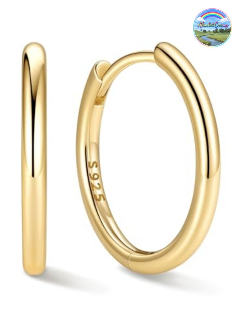 925 Sterling Silver Hoop Earrings for Women Hypoallergenic